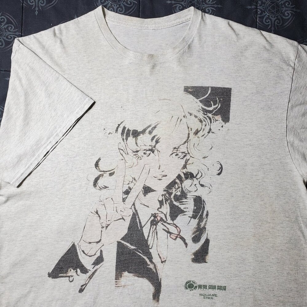Vintage 2010 Metal Gear Solid Peace Walker Paz Ortega Video Game Promo T-shirt